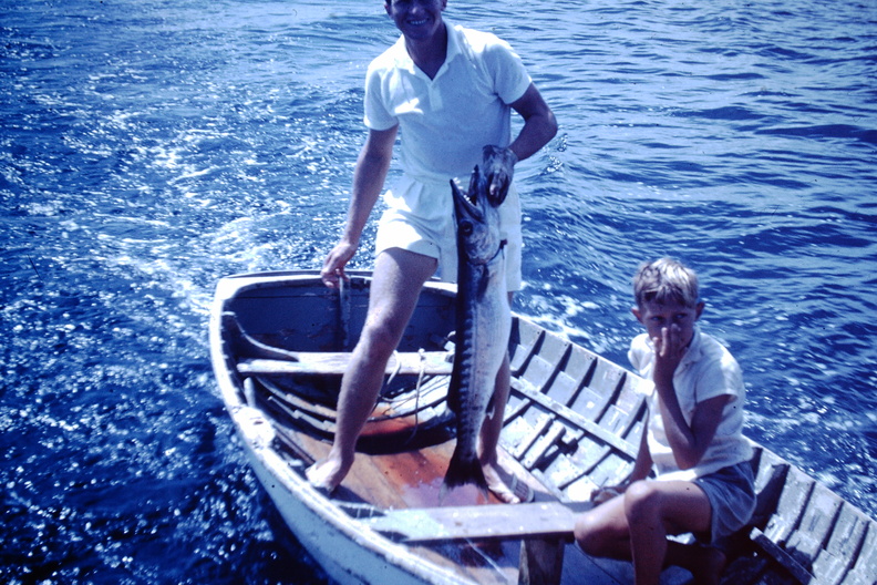 1960 December - John Gooden with fish