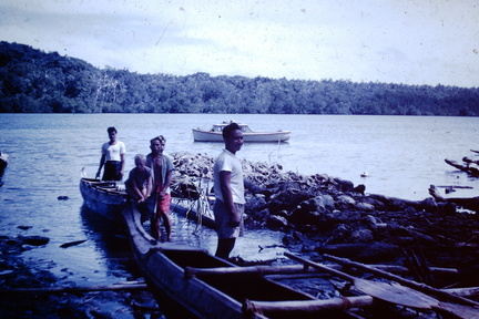 1961 June - Nukufero going ashore